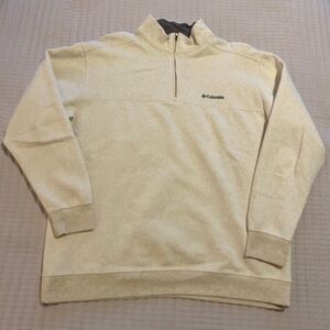 Columbia Cream Zip Up Sweater